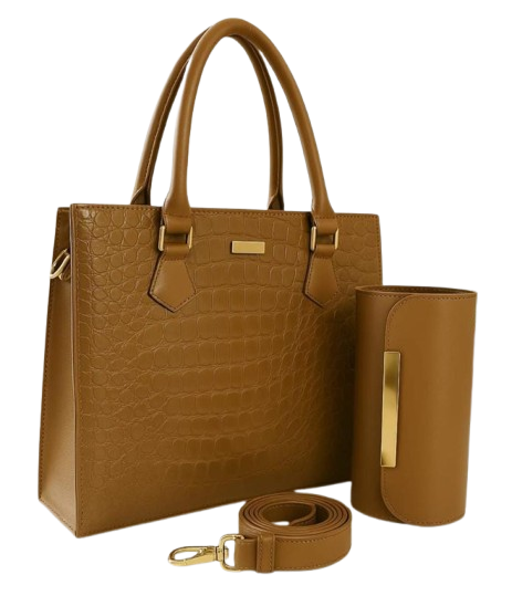 Classic Croc-Textured Tote